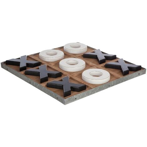 Gioco del tris in legno Issac 35x35cm - Atmosphera créateur d'intérieur