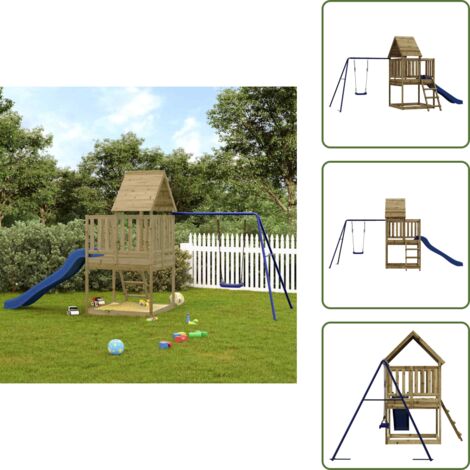 Gioco esterno - vidaXL Set da Gioco da Esterno in Legno di Pino Impregnato - Gioco per bambini