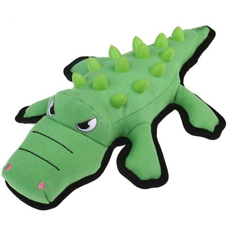 Gioco in canvas e punte in plastica TPR Coccodrillo Spiky per cani