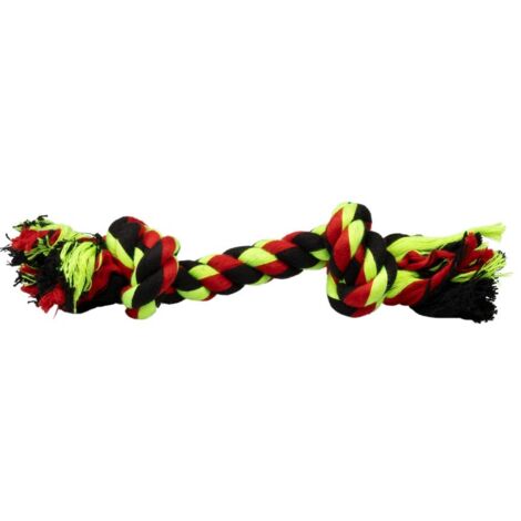 Gioco per cani in corda annodata multicolore da 26 cm