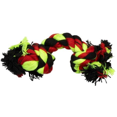 Gioco per cani in corda multicolor annodata da 20 cm