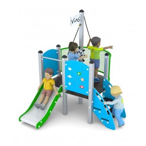 Gioco Per parchi Scivolo A Forma Di Nave 586 x 498 x H 250 cm