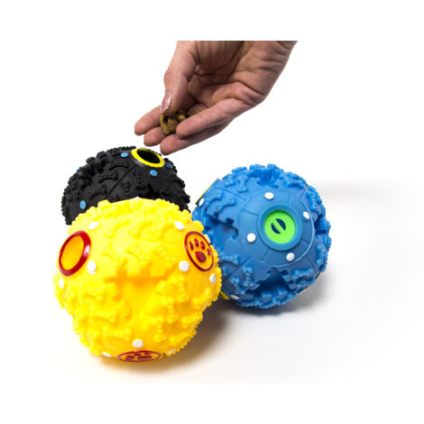 Gioco Pet Ball Con Dispender Cibo Crocchette Per Animali Domestici Resistente, misuraSet 3 PezzicoloreMulticolor