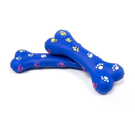 Gioco Pet Resistente Per Animali Domestici Con Effetti Sonori Modello Osso Blu, misuraSet 2 PezzicoloreBlu