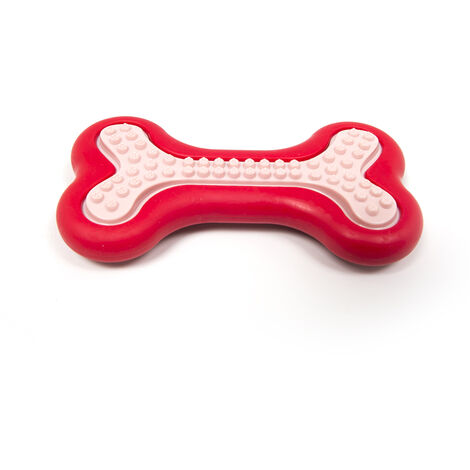 Gioco Pet Resistente Per Animali Domestici Con Effetti Sonori Modello Osso Rosso, misuraSet 2 PezzicoloreRosso