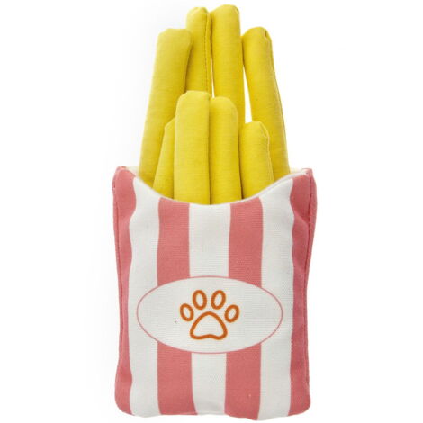 Gioco sonoro per cani modello Patatine in Canvas set 3 pezzi