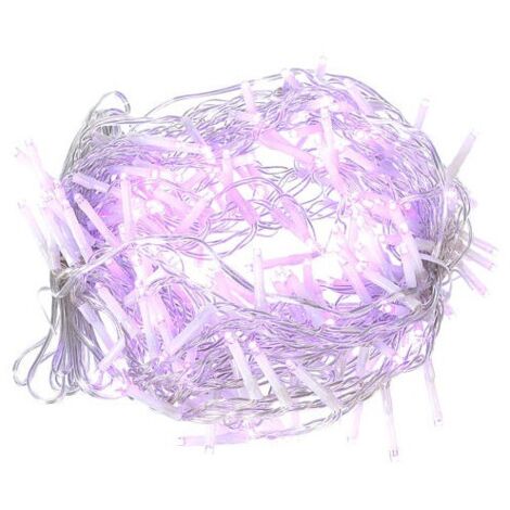 Giocoplast minilucciola natalizia 8 metri per esterno 192 led viola 14310437