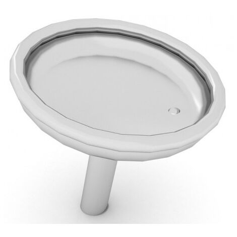 Giostra Rotante A Forma Di Tazza In Acciaio Inox, Seduta Avvolgente