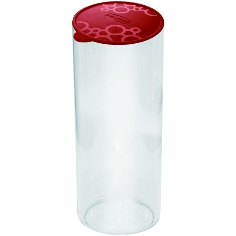 GIO'STYLE Contenitore Alimentare per Dispensa Tondo XL Rosso 2,2L Made in Italy Coperchio Ermetico Linea Con.Tengo