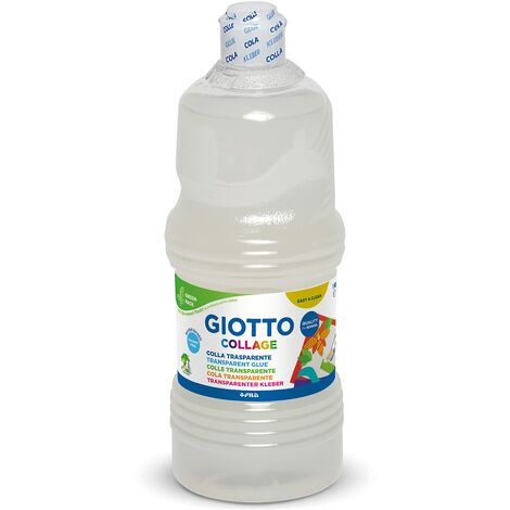 GIOTTO COLLAGE - Flacone Da 1Kg Colla Per Collage, Trasparente