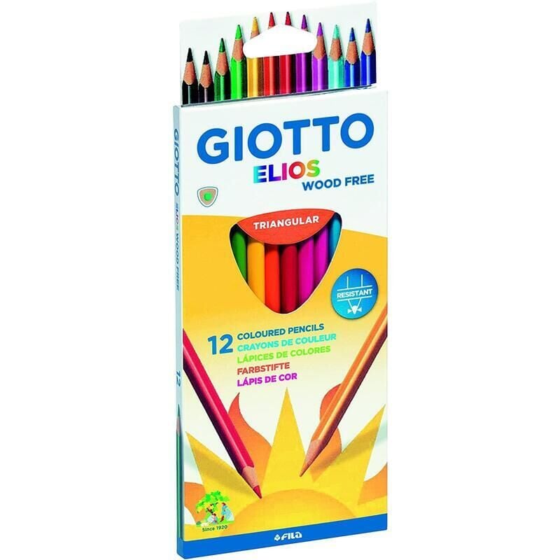 

Giotto lapices de colores elios libre de madera estuche de 12