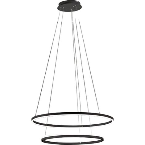 GIOTTO Lustre suspendu LED 65W noir 3508-48-101 Fabas Luce