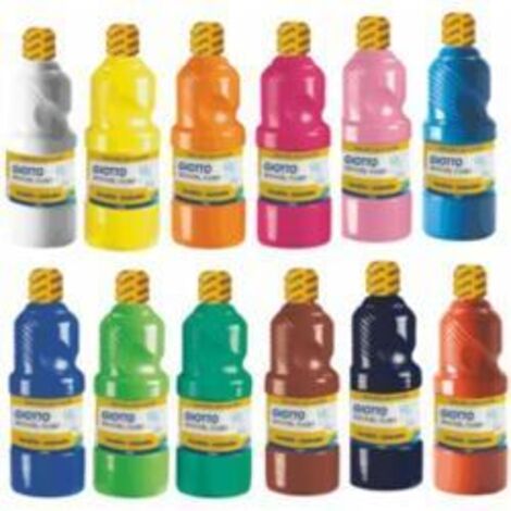 GIOTTO TÉMPERA ESCOLAR LAVABLE VERDE CINABRIO BOTELLA 1000 ML