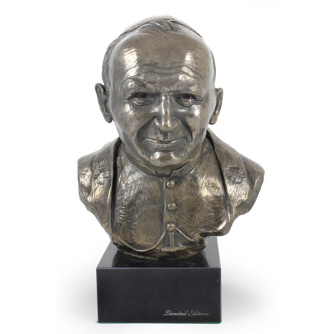 Giovanni Paolo II il Vecchio - busto in marmo, statuetta di un personaggio famoso, decorazione per ufficio, scuola e hotel di Art-Dog
