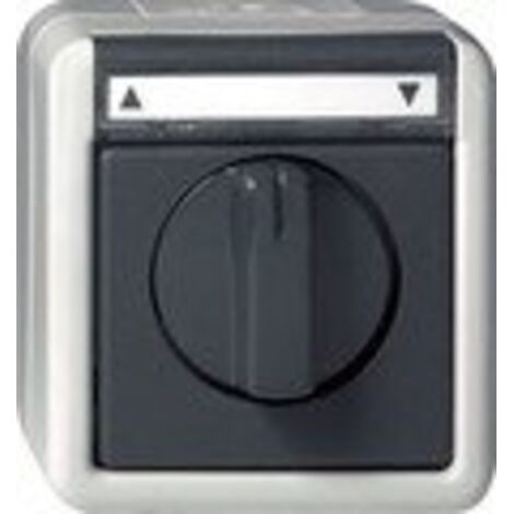 GIRA 015430 PULSANTE/INTERRUTTORE UNIPOLARE PER TENDE DA SOLE CON ZONA DI REGISTRAZIONE DA 10 A 250 V, CON PARTE INFERIORE