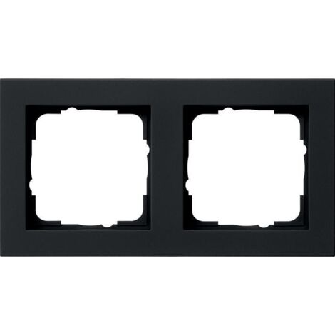 GIRA 021109 CADRE DE FINITION DOUBLE E2 NOIR MAT 21209