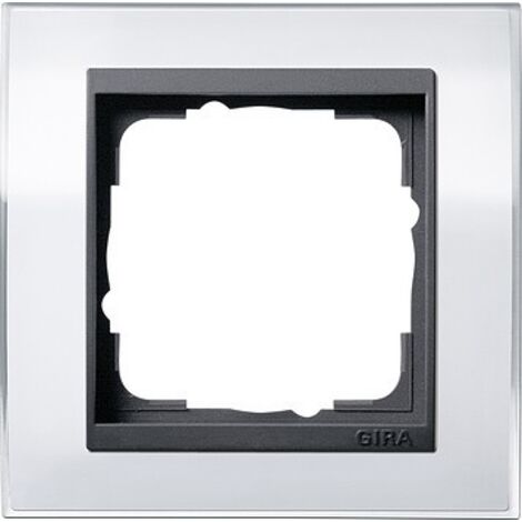 GIRA 0211728 CADRE DE FINITION 1 POSTE POUR ANTHRACITE EVENT CLAIR BLANC