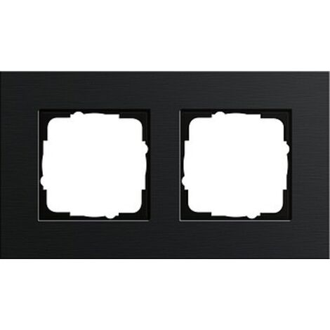Gira 0212126 Cadre de finition aluminium noir moderne