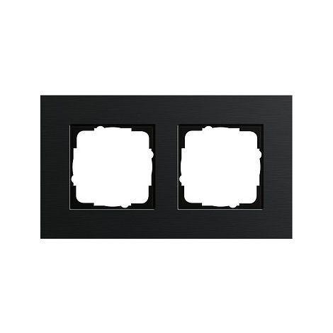 Gira 0212126 Cadre de finition aluminium noir moderne