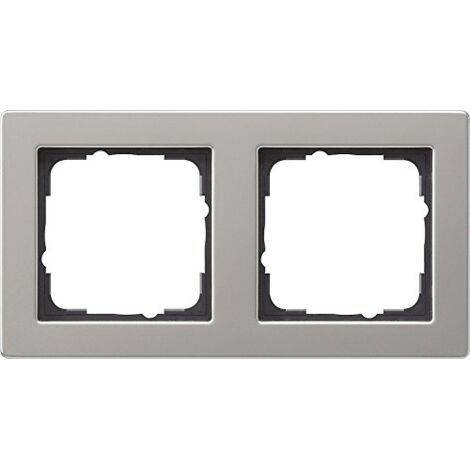 GIRA 021233 E2 CADRE DE FINITION, ARGENT