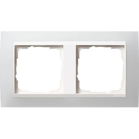 GIRA 0212334 MASCHERINA DI COPERTURA 2 MODULI PER BIANCO PURO BRILLANTE EVENT OPAK BIANCO