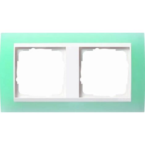 GIRA 0212395 CADRE DE FINITION 2 POSTES POUR BLANC EVENT OPAK MINT