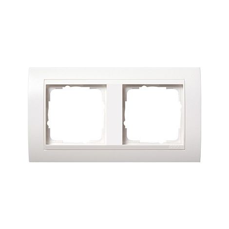 GIRA 0212803 CADRE DE FINITION 2 POSTES POUR BLANC EVENT BLANC
