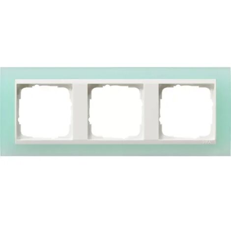 GIRA 0213395 ABDECKRAHMEN 3 FACH FÜR REINWEIß GIRA EVENT OPAK, MINT