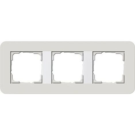 GIRA 0213411 E3 FINITURA CORNICE GRIGIO CHIARO/BIANCO LUCIDO