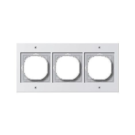 GIRA 021366 CADRE DE FINITION 3 POSTES TX44 (WG UP) BLANC