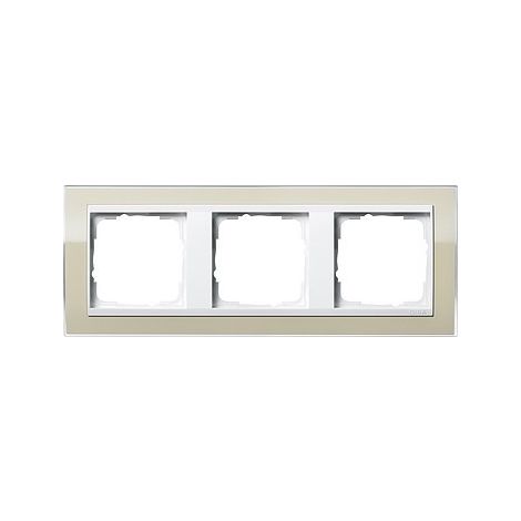 GIRA 0213773 CADRE DE FINITION 3 POSTES POUR BLANC EVENT CLAIR SAND