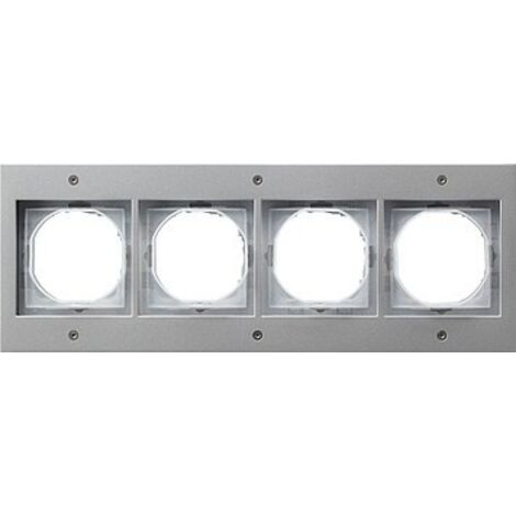 GIRA 021465 TX44 TELAIO DI FINITURA A 4 VIE (WG UP) COLORE ALLUMINIO