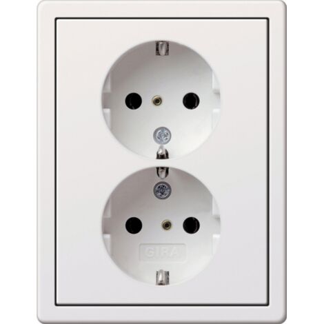 GIRA 0780112 DOPPEL-SCHUKO FL CHENSCHALTER REINWEI