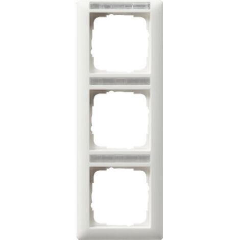 GIRA 110327 FRAME 3 VIE REGISTRO PERPENDICOLARE BIANCO PURO