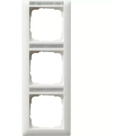 GIRA 110327 RAHMEN 3-FACH REGISTER SENKRECHT REINWEISS