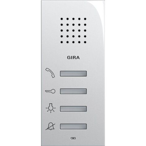 GIRA 125027 55 STATION DE PORTE POUR MONTAGE APPARENT BLANC PUR SEMI-BRILLANT