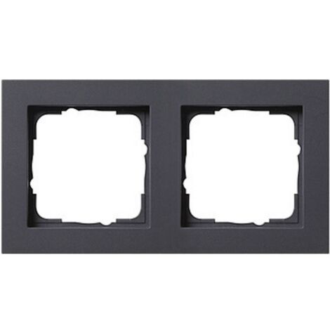GIRA 2 vie Telaio di copertura E2, Standard 55 Antracite 0212 23 1 pz.