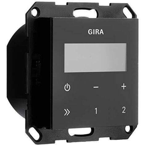 GIRA 228405 RADIO RDS INCORPORATA SENZA ALTOPARLANTI VETRO NERO