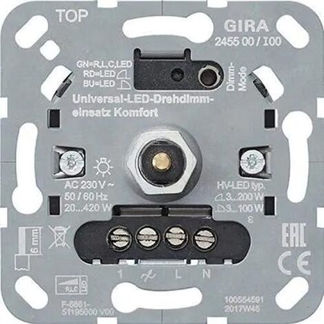 GIRA 245500 VARIATEUR D'INTENSITÉ LED UNIVERSEL