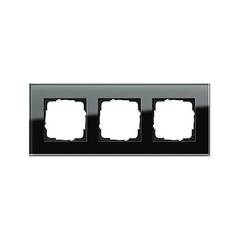 Gira 3fach Rahmen Esprit cadre finition noir verre