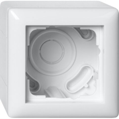 GIRA 4010337076797 - ALLOGGIAMENTO AP 1F + CORNICE 106103 STANDARD 55, COLORE: BIANCO