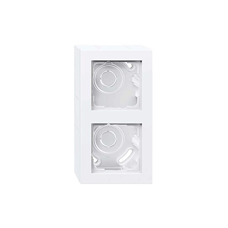 4010337096726 boîtier apparent pour montage en saillie 2 prises 106229 blanc - Gira