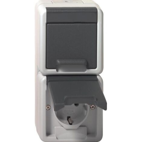 GIRA 478030 SCHUKO 2f senkr. KD WG AP Gr (478030)