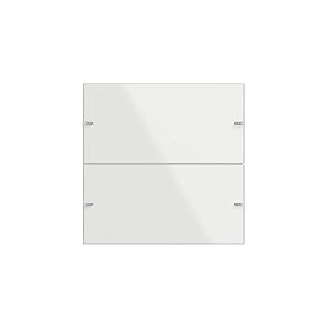 GIRA 502212 WIPPENSET 2FACH FÜR TASTSENSOR 4, GLAS WEIß