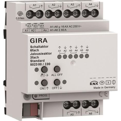 Gira 502300 Attuatore di Comando per Tapparelle bianco 16 A KNX