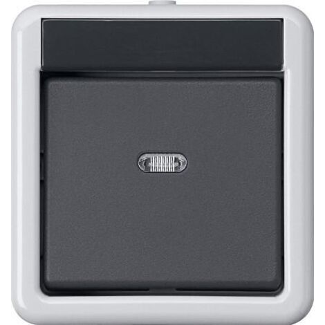 Gira 515130 Interrupteur électrique noir gris élégant
