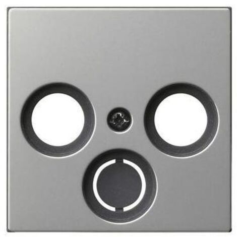 Gira Abd. Koaxial-Antennensteckd. System 55 Edelstahl 0869600