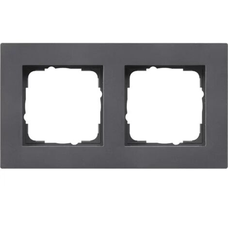 Gira Abdeckrahmen 2f flach Gira E2 Anthrazit 0212235