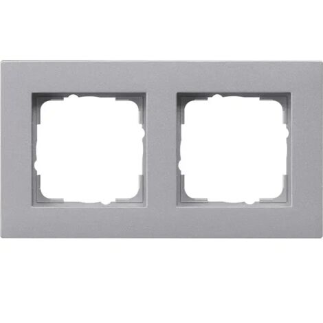 Gira Abdeckrahmen 2f flach Gira E2 F Alu 0212255