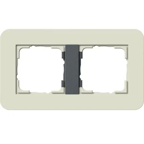 Gira Abdeckrahmen 2f Gira E3 Sand/Anthrazit 0212427